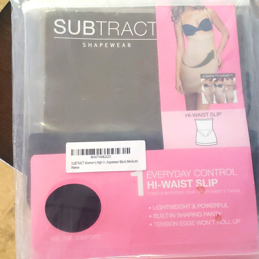Subtract Shapewear Black high waist Slip new